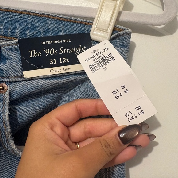 Brand new Abercrombie high waisted denim jeans size 12 - Picture 2 of 3